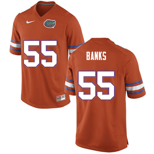 Men #55 Noah Banks Florida Gators College Football Jerseys Sale-Orange
